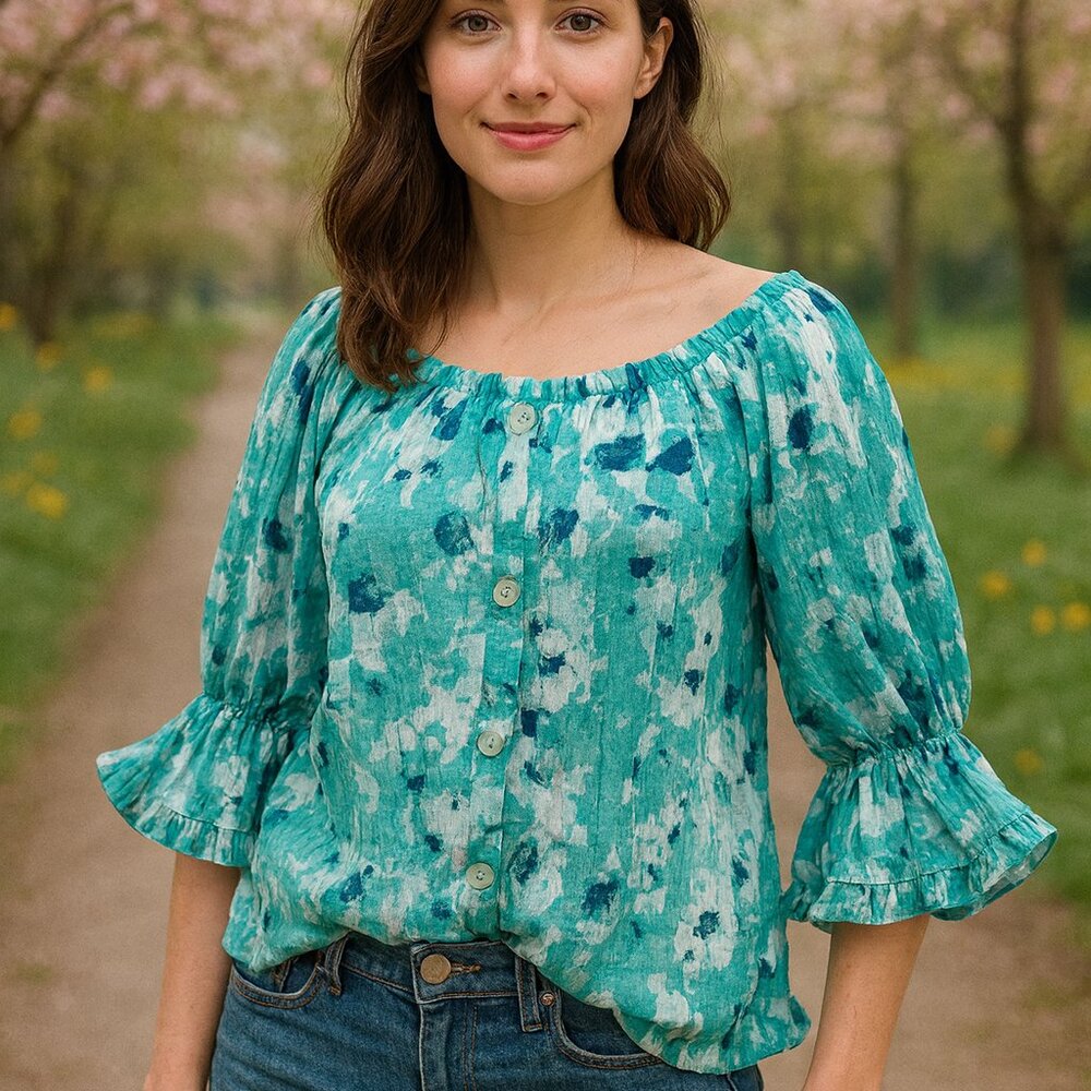 Willow Drive SZ‎ Large Cottage Spring Blouse